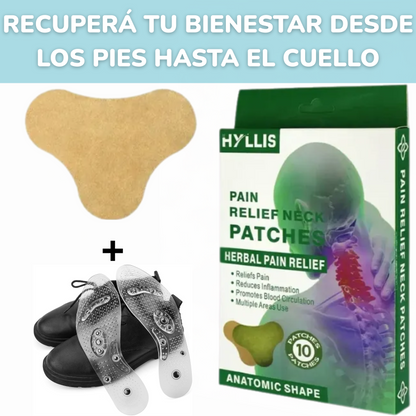 Parches Dolores Musculares x 10 | 100% Naturales+ Plantillas De Silicona Magnetoterapia | Se Agotan Rápido!